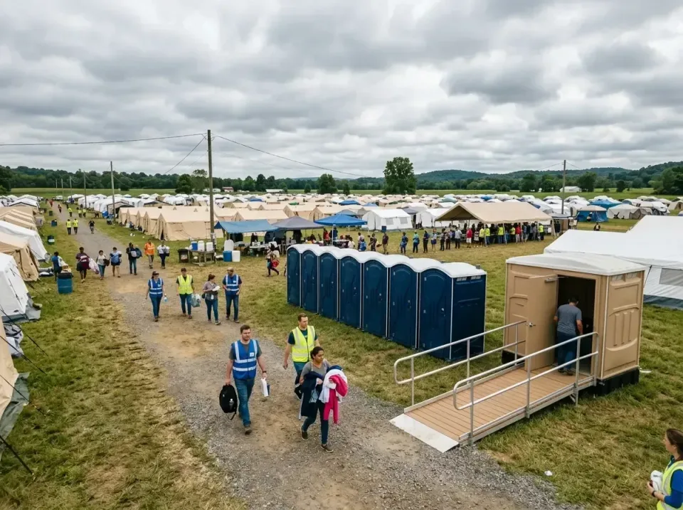disaster-relief-camp-restrooms-010 — frequently asked questions, Dumpster & Portable Bathrooms Rental in Middle River, MD
